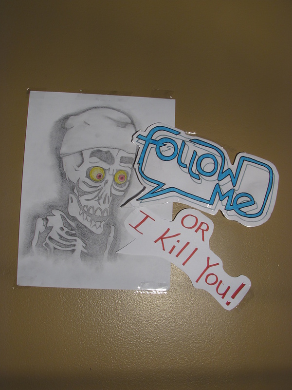 pic i drew of achmed the dead terrorist for follow me contest.