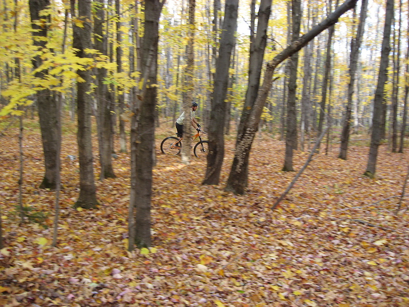 Late fall ride off of Maple Run.