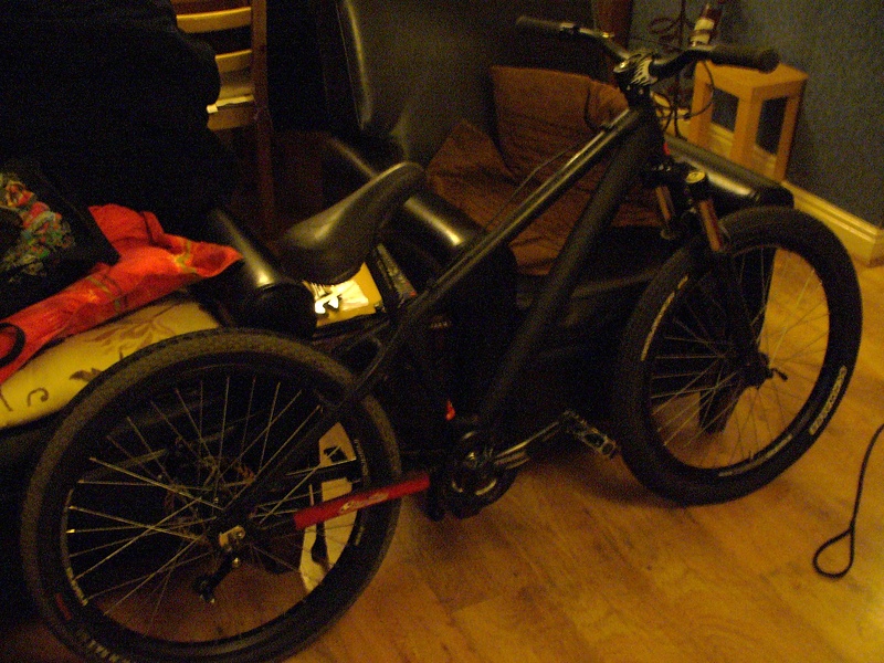 My bike...ALMOST...finished...can you find the missing piece? :P