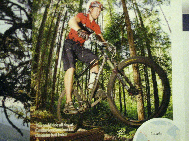 Jeremy G hitting the ladder gap on Tied Knot featured in Mountain Biking UK Magazine Issue 248