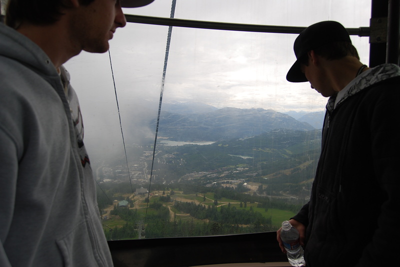 in the whistler gondola