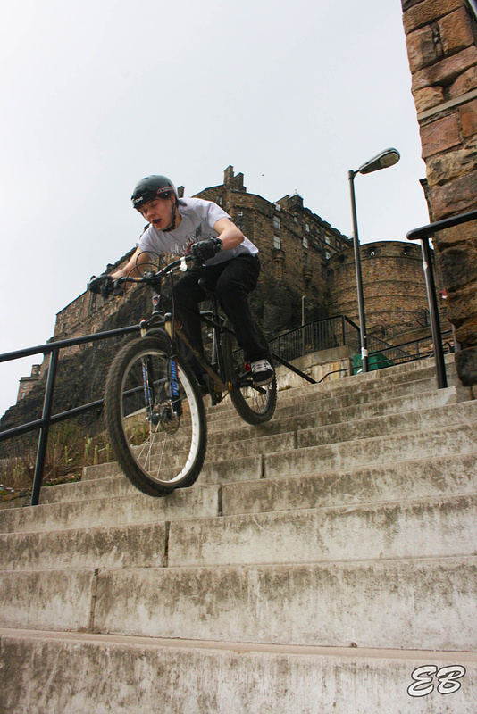 NUCC members go out on the bikes round Edinburgh