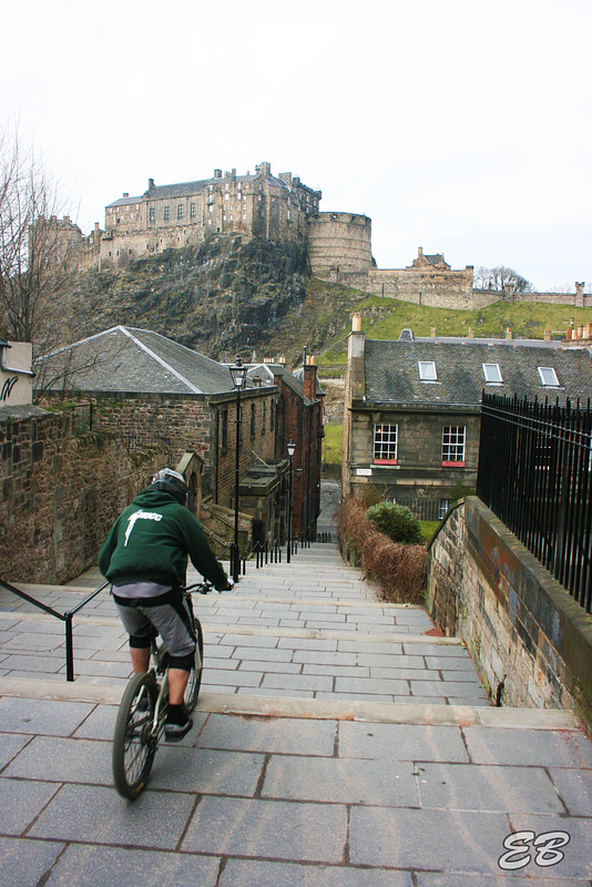 NUCC members go out on the bikes round Edinburgh