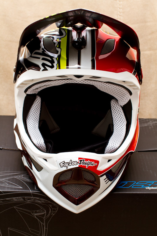 Zabora's new helmet, Troy Lee Designs D3 Flame red, TLD