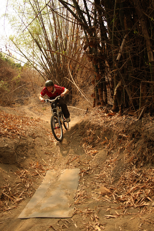 coming out of a berm into a jump