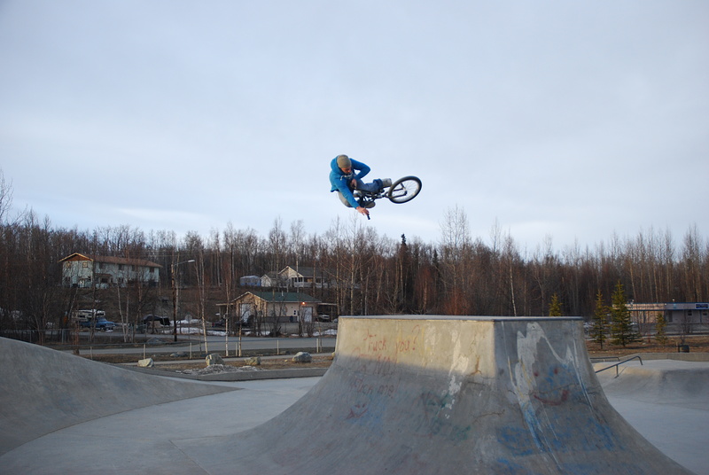 Kaleb Paulus at Wasilla Skatepark in Wasilla, Alaska, United States