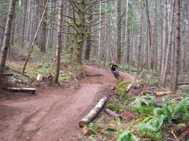 around one of the hip/jump/berms on sickter gnar