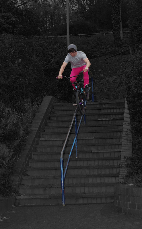 double peg 14 set rail 
pink skinnys :D