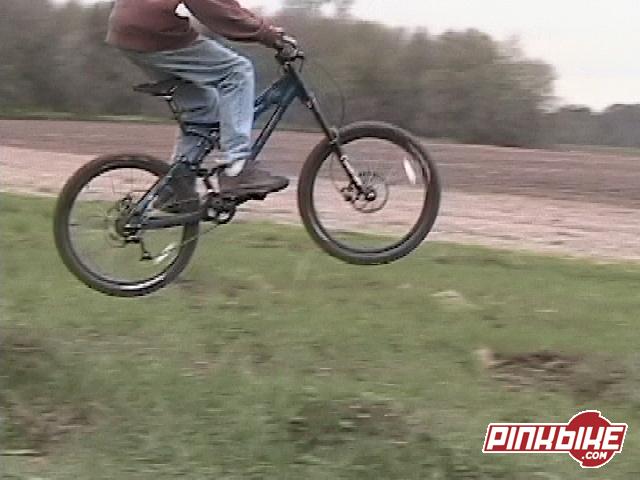 doin a 5 foot jump on my 2005 atomik. There is a jump in that sea of grass, I'm not a giant.