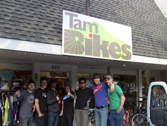 Transition Crew with Bryce the owner of Tam Bikes