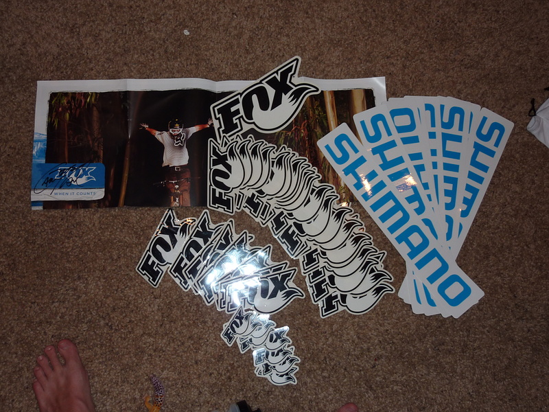 Cam McCauls autograph and a shit load of fox stickers