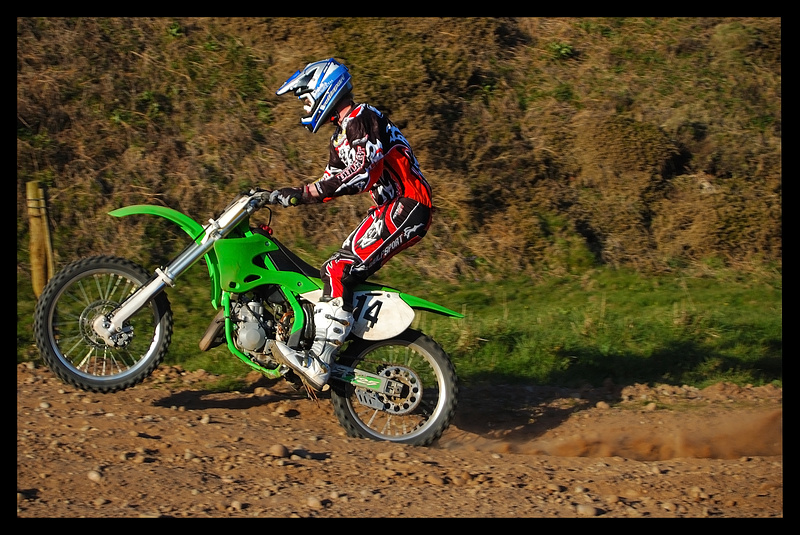 Rob gives the two stroke a hammering