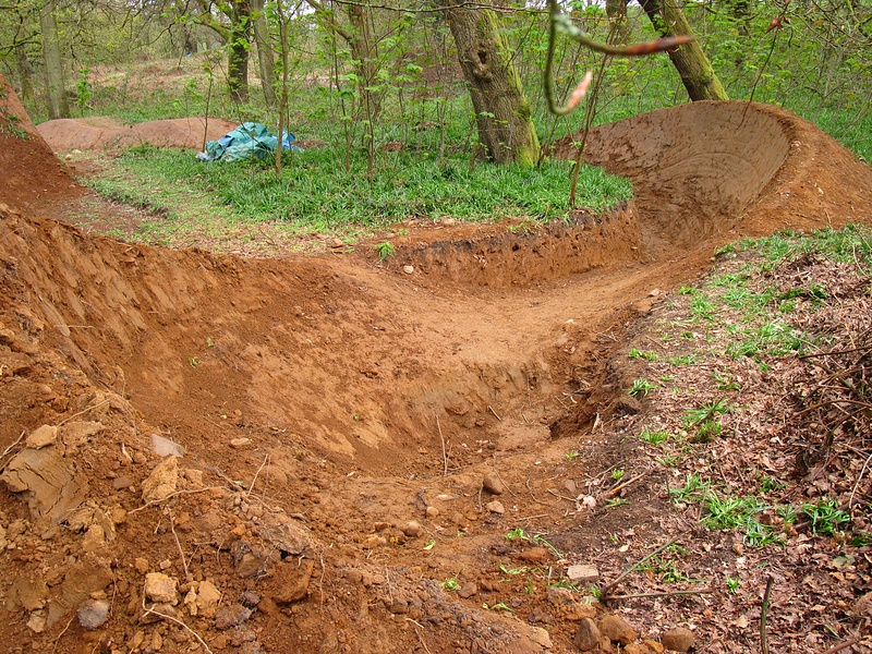 Berms in progress, going to be rad.