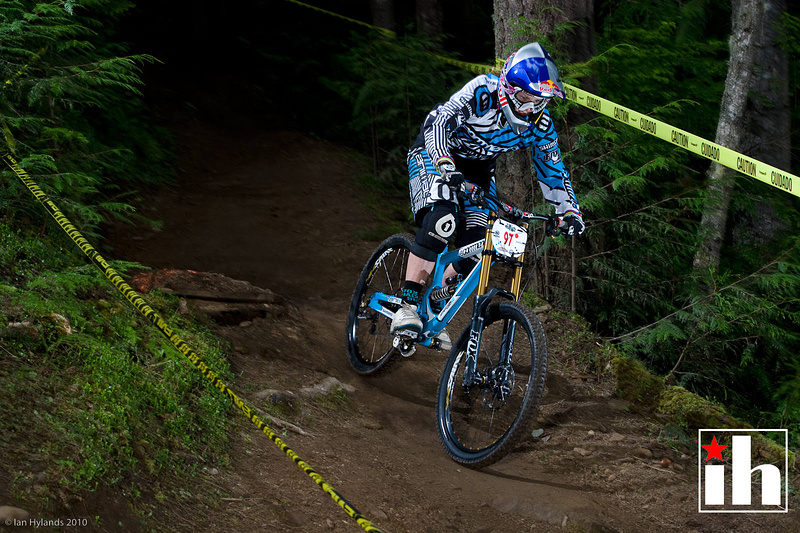 Rachel Atherton on her way to 2nd place in Port Angeles