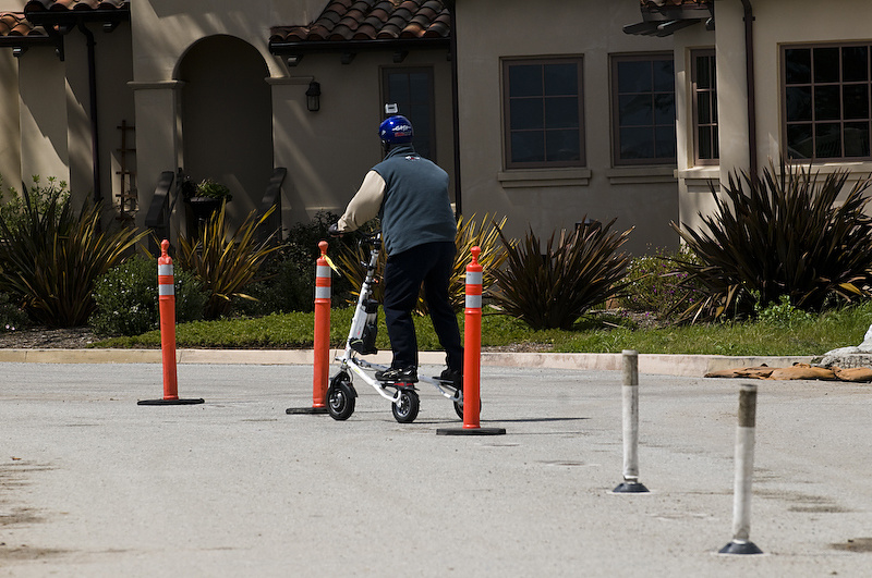 It took this guy ten minutes to set up this obstacle course.