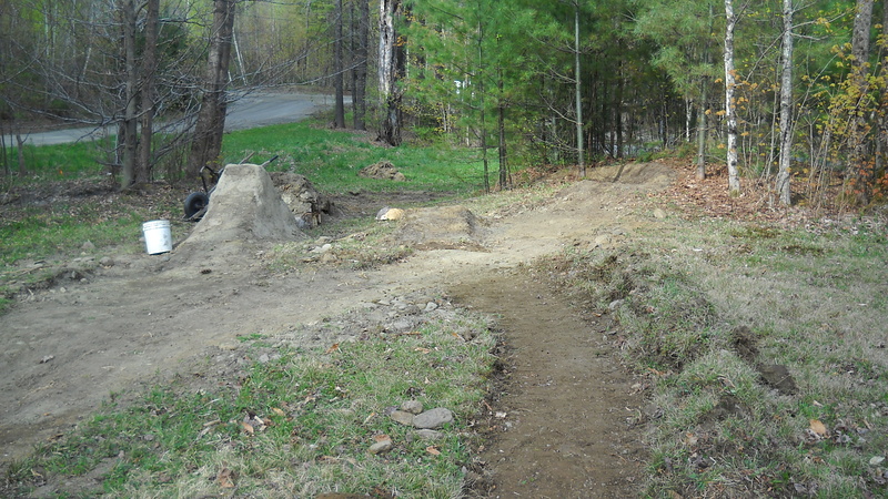 new set up trail freshly cut today