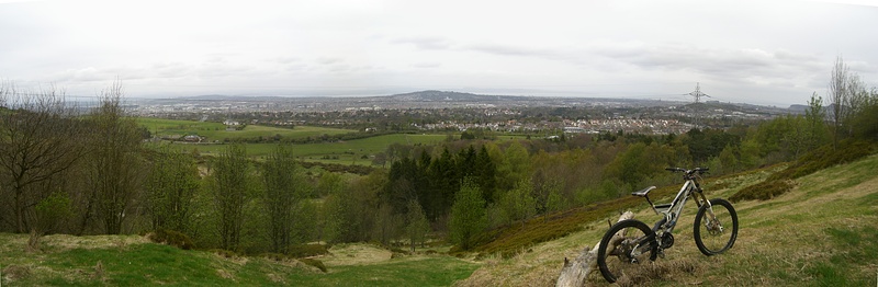 the west side of Edinburgh from Bonaly + my DHR