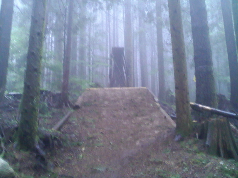 This is the biggest baddest stunt that the Woodlot mountain has to offer.