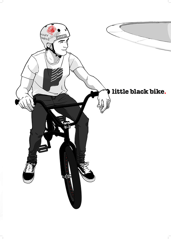 Little Black Bike. A Boutique BMX store in Adelaide SA. Jack is part of the team in store. Goes big off pretty much everything.