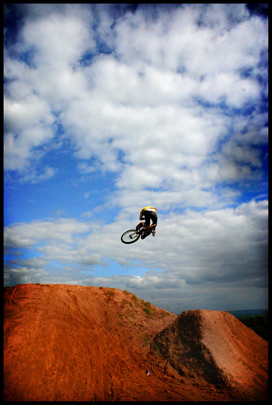 seb beardsley doing the big hip, photo really sums up a great evening of riding.