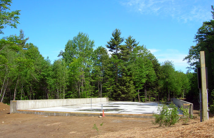 Foundation to the indoor Highland Training Center