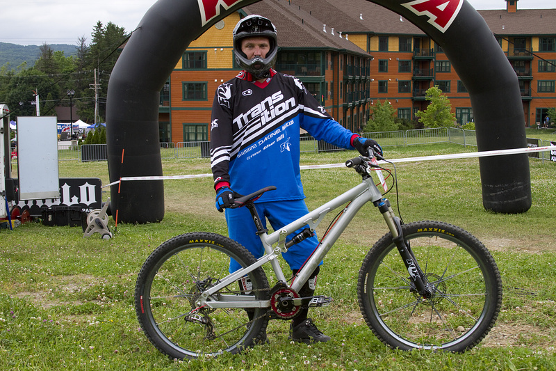 Lars with his GS Bike, new transition double.