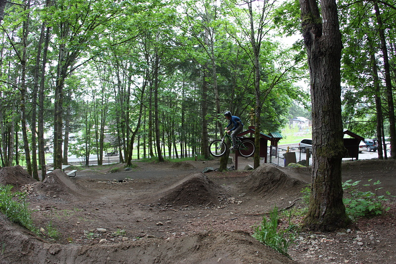 jumpin out the berm