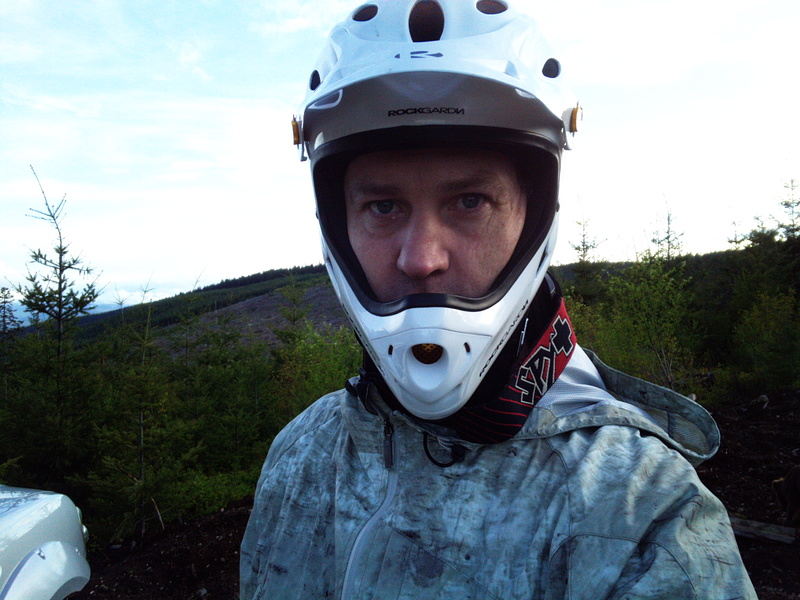 Trying out the new RockGardn Pearl helmet. My review is coming shortly......self portrait- say Cheese!