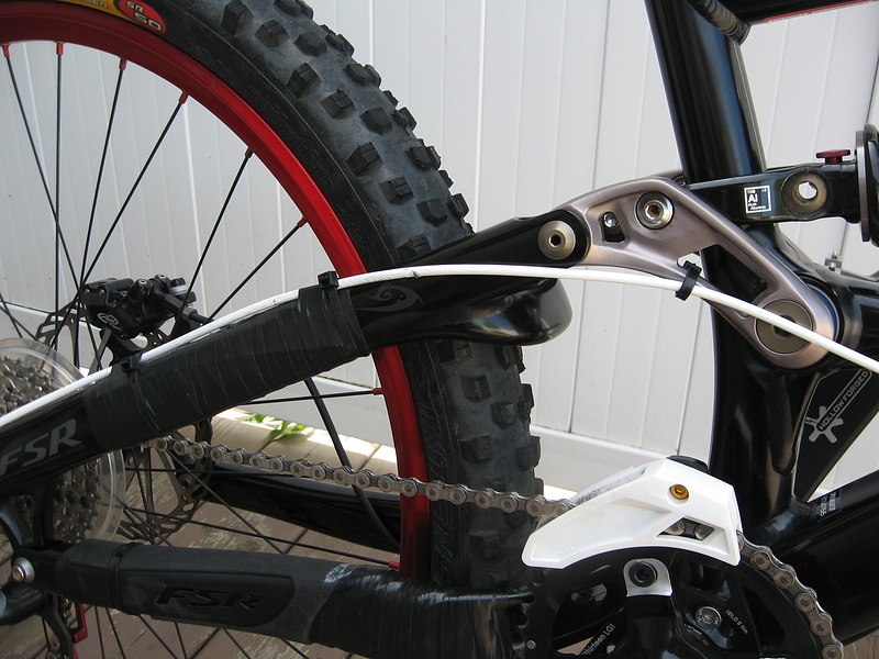 2010 sx trail cable reroute.  Had to reroute the derailer cable to keep it off the rear tire