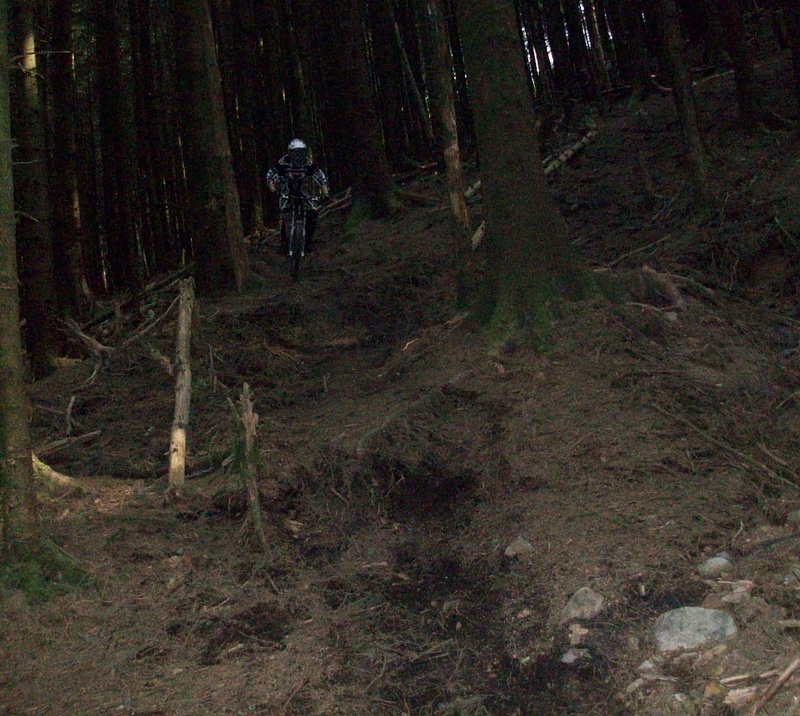 steep roll-in to the smash berm