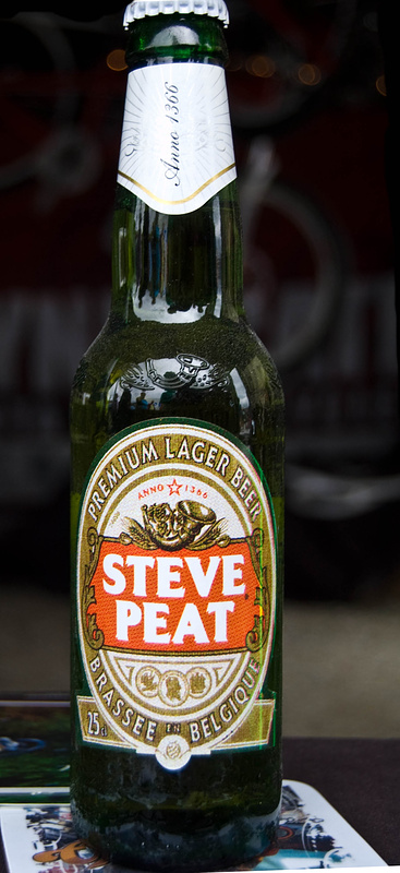 Steve Peat bottle at Fort William