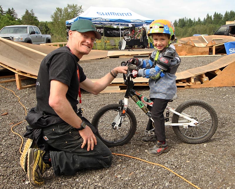 James & Lauchlan with some quality time
