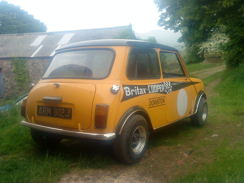 the mini very nearly done now... race ready for the weekend