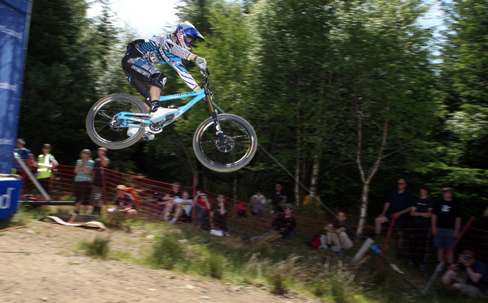 Downhill World Cup Fort William 2010 course shot.