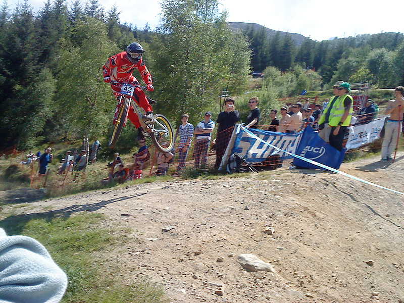 Fort William Nissan UCI Downhill World Cup Qualifying.