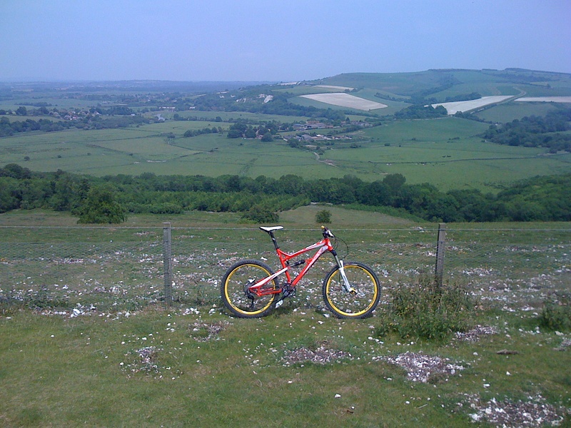 my lapierre on top of south downs
