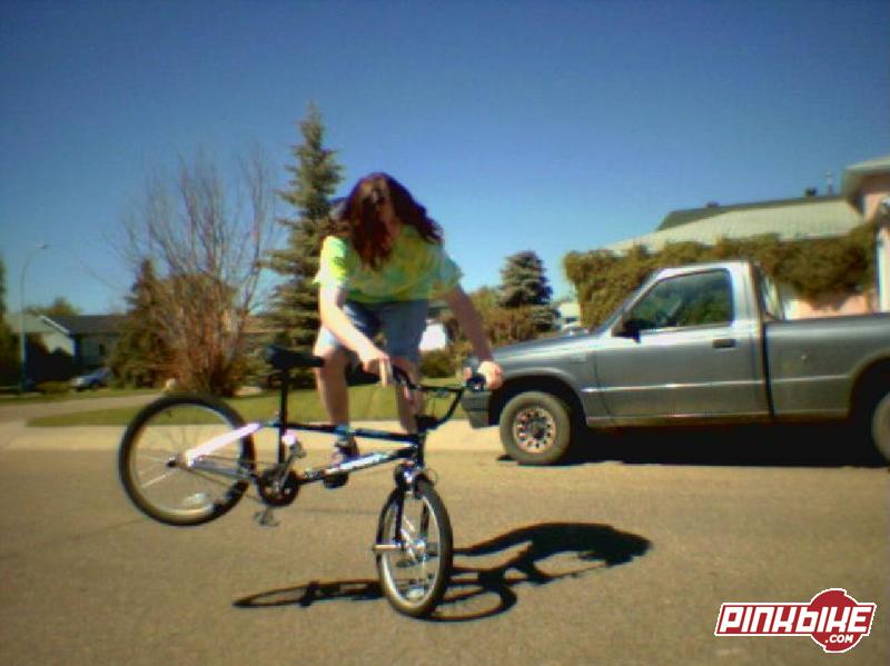 Ghetto old picture of me when I first started riding...Look at that hair!