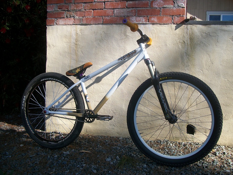 My Haro Steel reserve with new grips and Ns Bars and Shadow seat .its 27.2 pounds 
Specs on Request