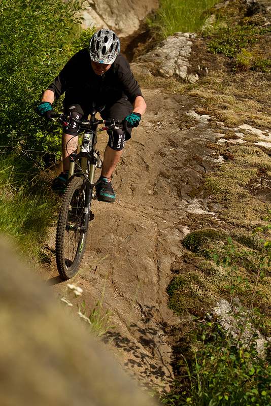 Mike proved to us that the Marin Attack Trail 6.9 could take anything. From steep descents...