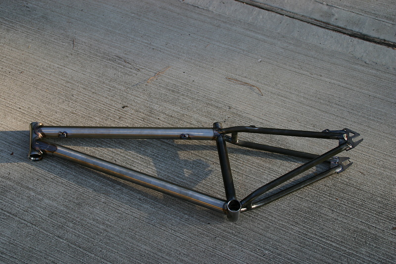 Stout supertherm frame before painting. 22.3 TT
5.3 lbs 
super-dent resistant stays
12.75" BB height w/80mm fork
