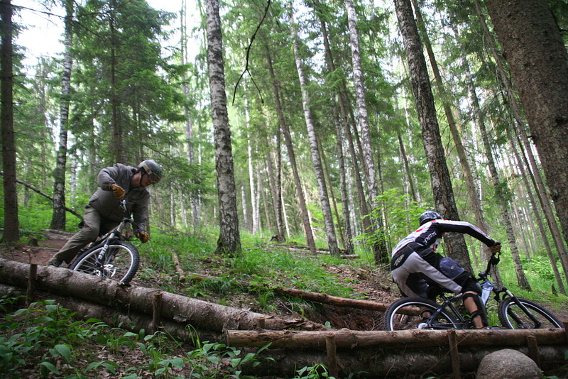 fast bermage at the second downhill line. shot by Külli Tedre