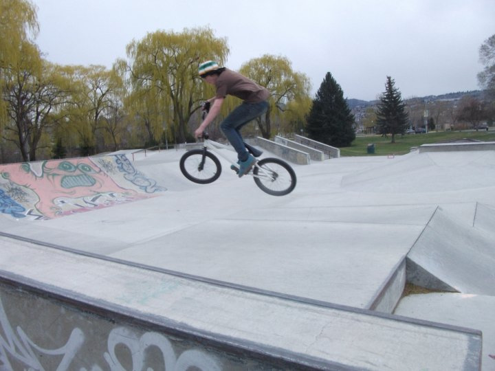 William Olson at kamloops skate park in Kamloops, British Columbia