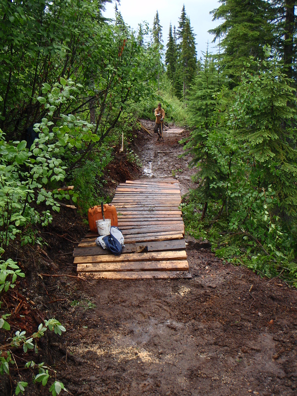 new reroute to green our green trails at Kicking Horse.