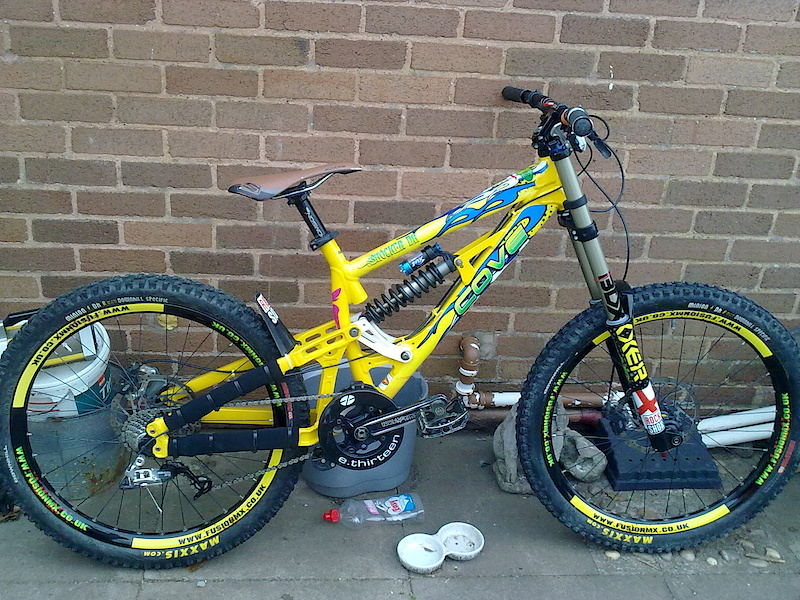 Cove Shocker Dh, With New Custom Stickers Courtesy Of www.fusionmx.co.uk
