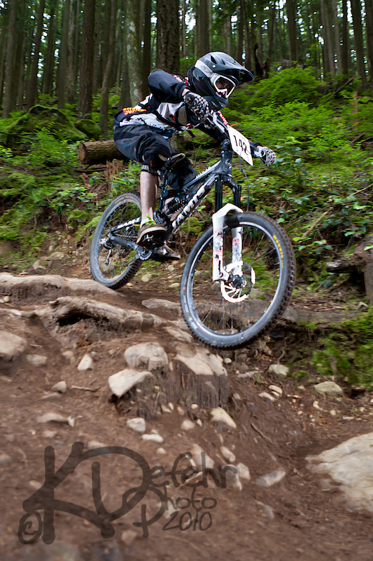 Practice runs at the 2010 Bear Mountain Challenge in Mission BC Canada Bear Mountain DH Practice Days shots can be seen here! http://www.flickr.com/photos/kirtusdefehr/sets/72157624291628473/