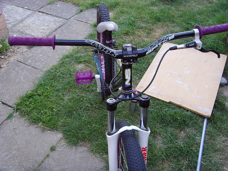 new spank bars, yeah i know puncture
pics up for tom:L