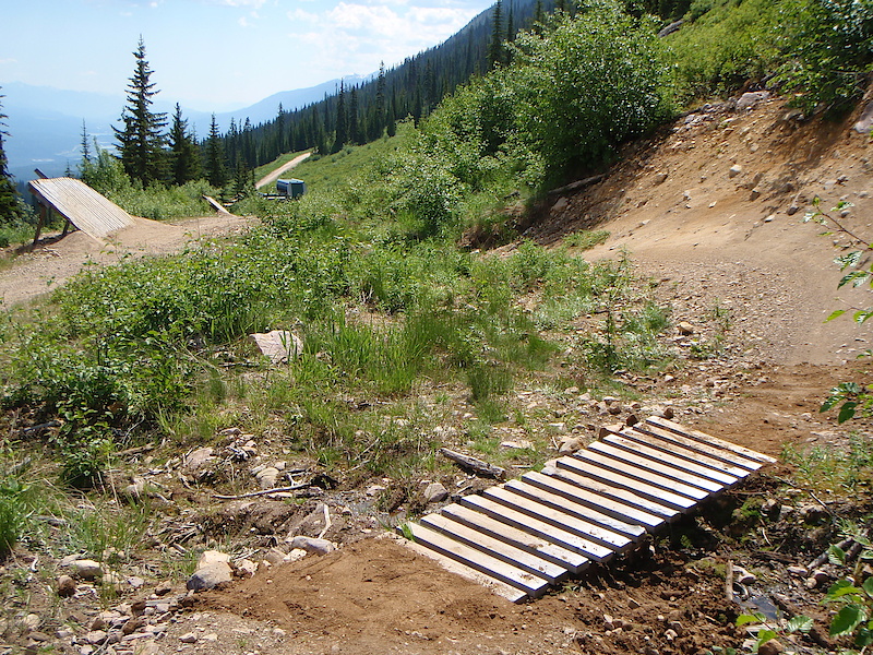 corrected the angle of this bridge at Kicking Horse