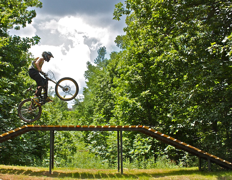 Pictures from today's film shoot at Diablo Freeride Park