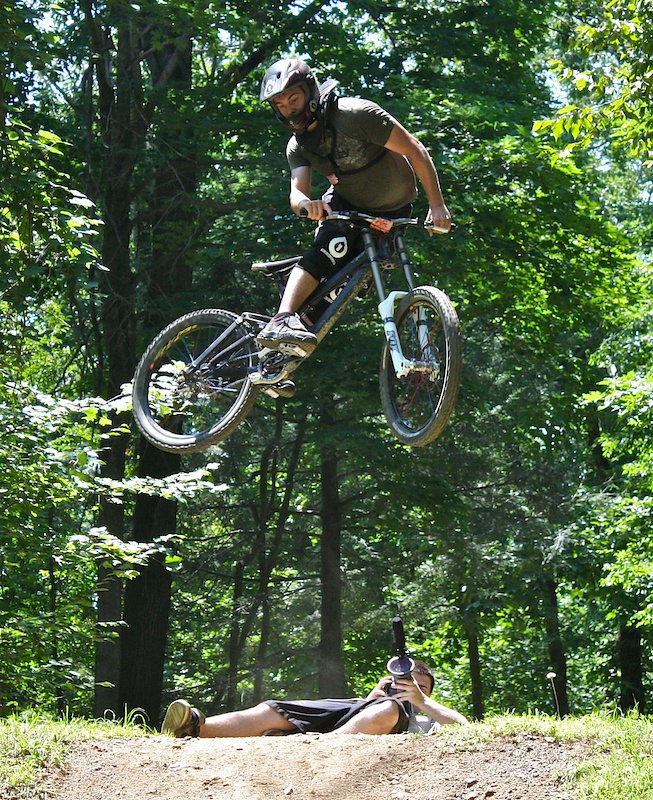 Pictures from today's film shoot at Diablo Freeride Park