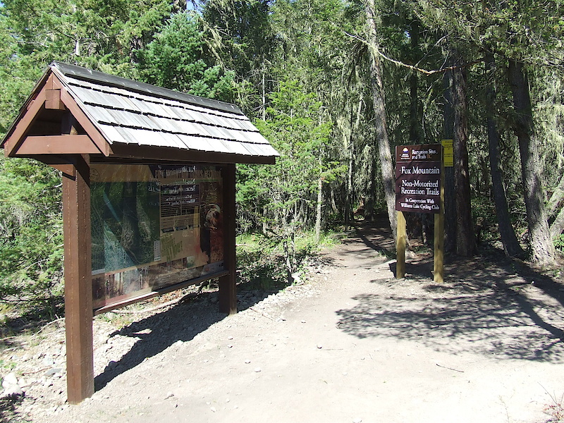 New signs and kiosk for Williams Lake trails network. Uploaded for future story/blog